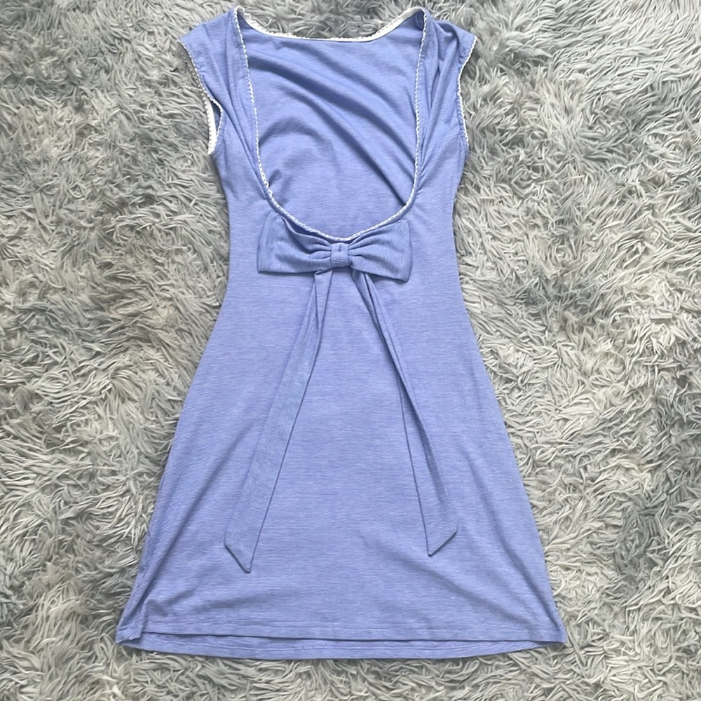 Blue Backless Dress - XS Cider